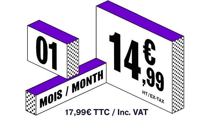 14,99HT mensuel 14,99HT mensuel